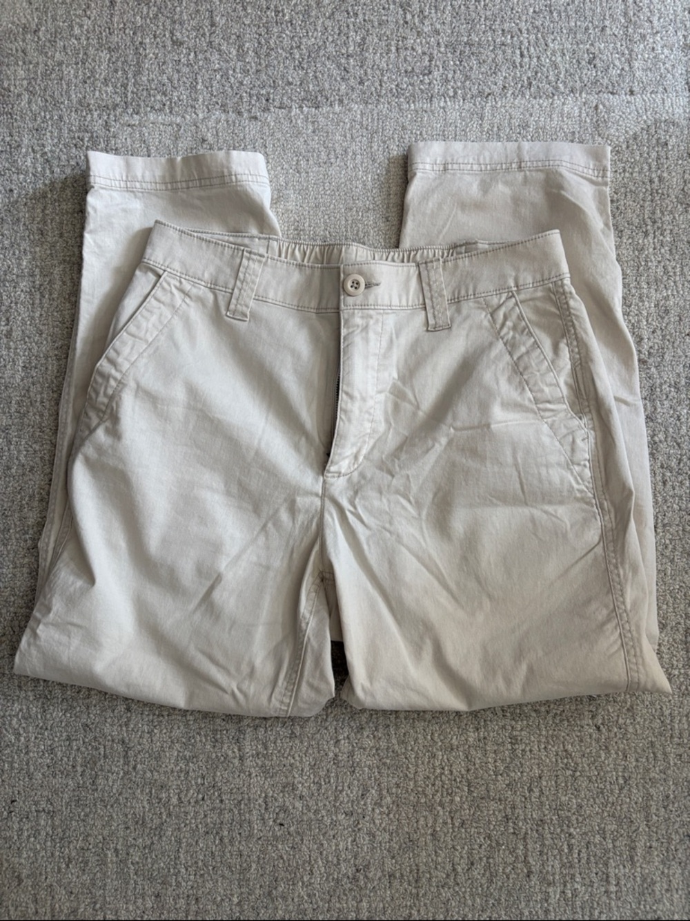 Women’s Casual Chino Pants in Light Beige
